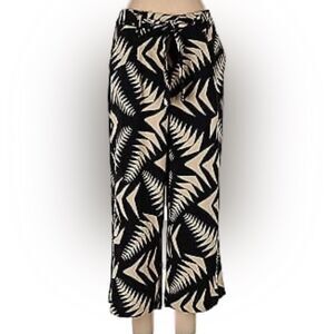 ELIANE ROSE Black & Khaki Wide Leg Lightweight Pants Women’s Size Large